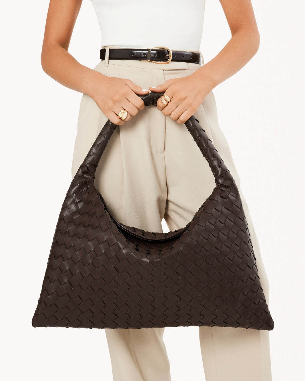 KAMI SHOULDER BAG - CHOCOLATE-Handbags-Billini-Billini