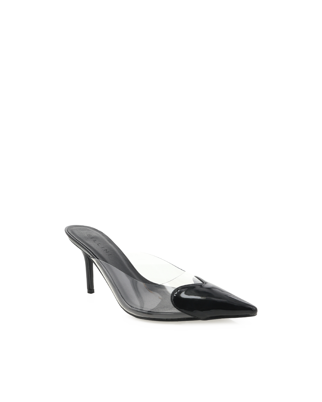 KARESS - BLACK PATENT-CLEAR-Heels-Billini-Billini