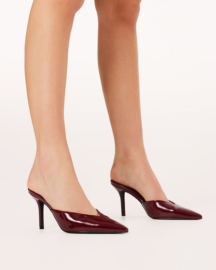KAREY - CHERRY RED PATENT-PUMPS-Billini-Billini