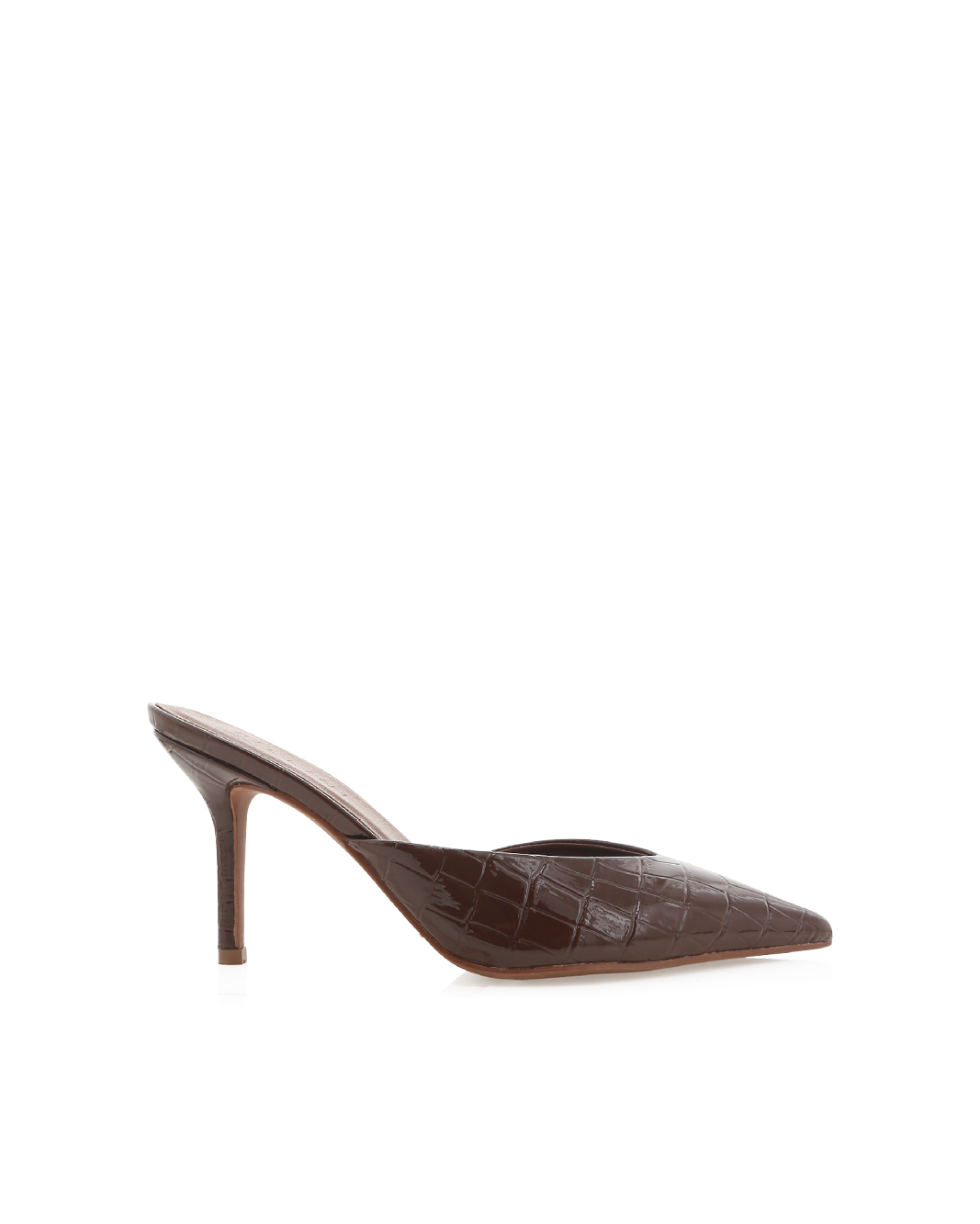KAREY - CHOCOLATE PATENT CROC-Heels-Billini-Billini