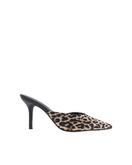 KAREY - LEOPARD SATIN-PUMPS-Billini-Billini