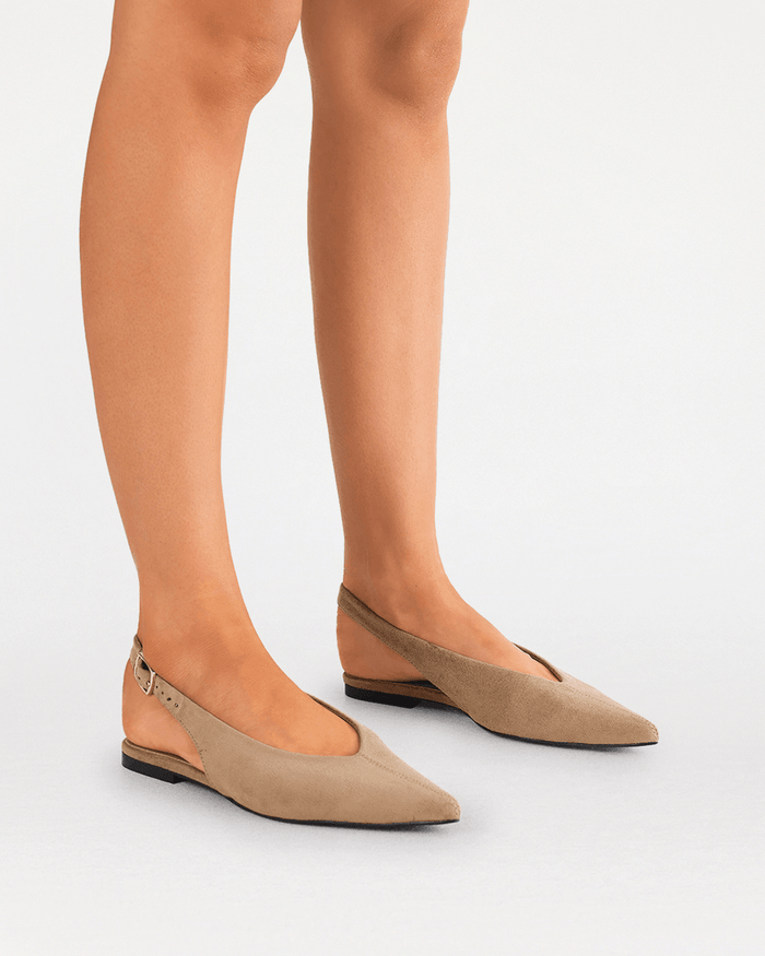 KARTER - STONE SUEDE-Flats-Billini-Billini