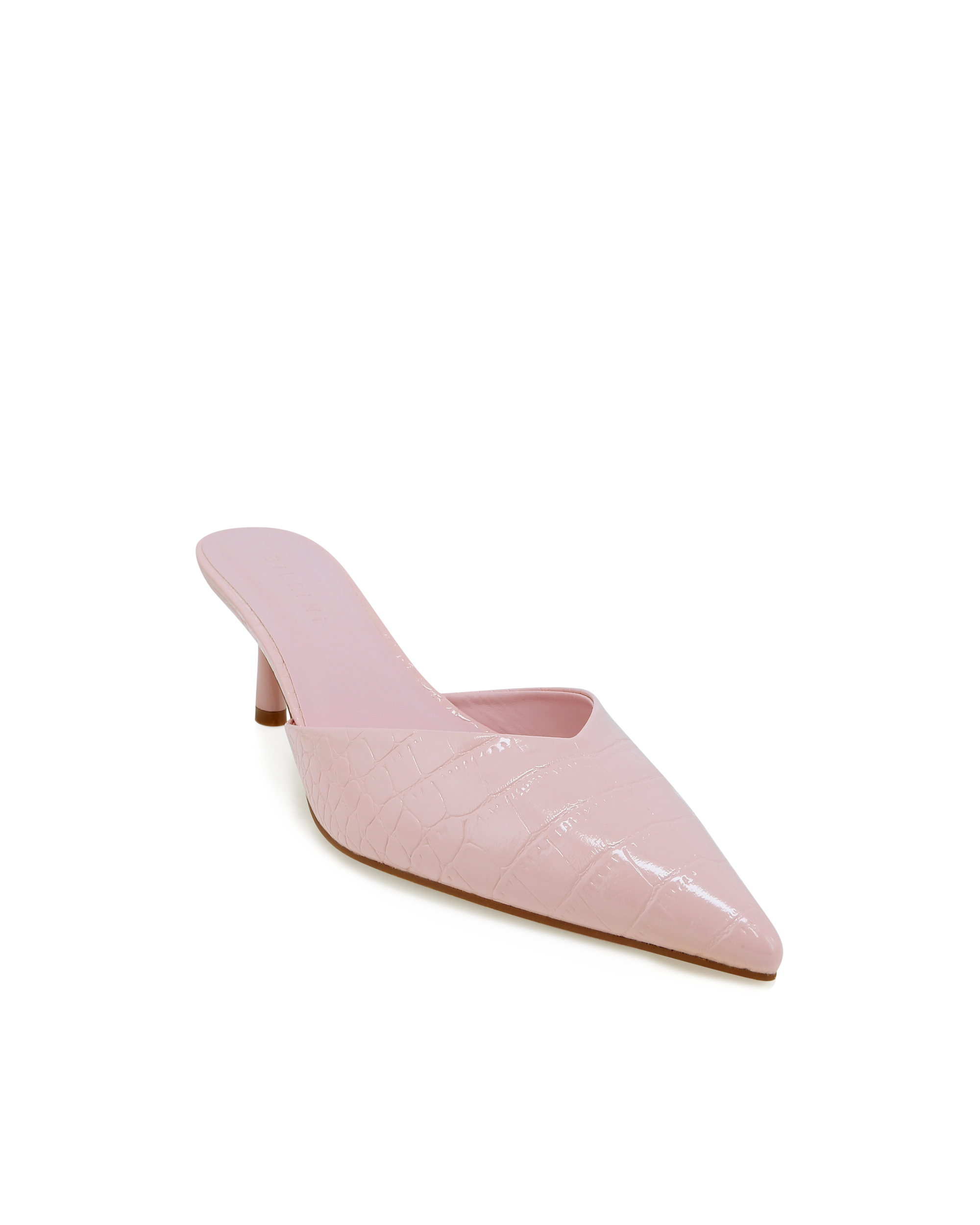 KATARINA - PALE PINK PATENT CROC-PUMPS-Billini-Billini