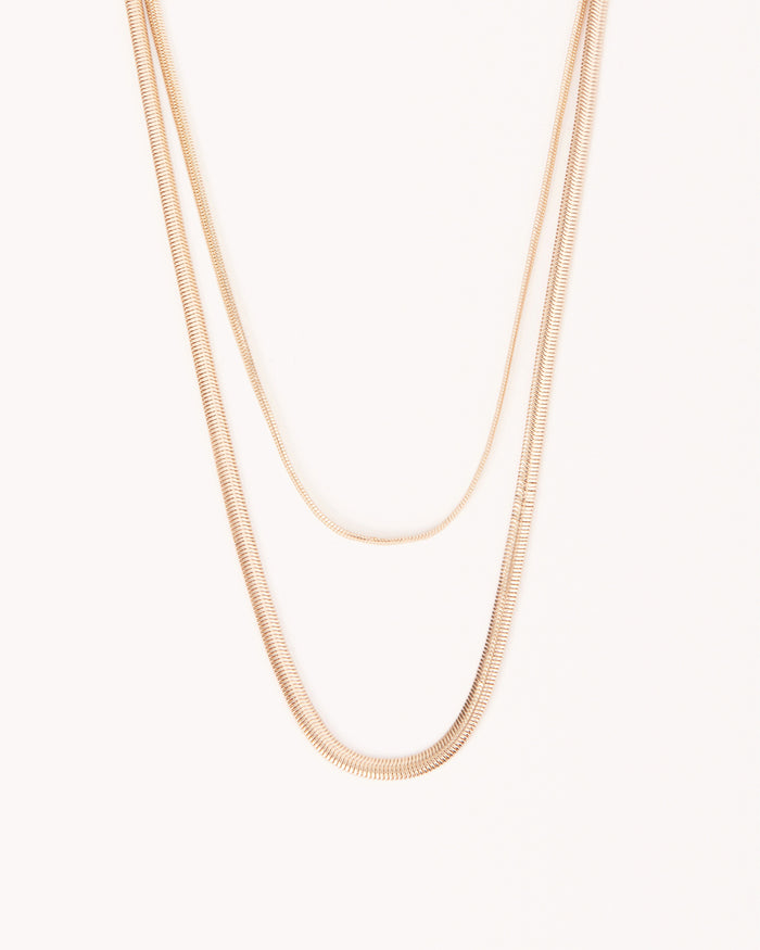 KATIE NECKLACE 2 PACK - GOLD-JEWELLERY-Billini-Billini