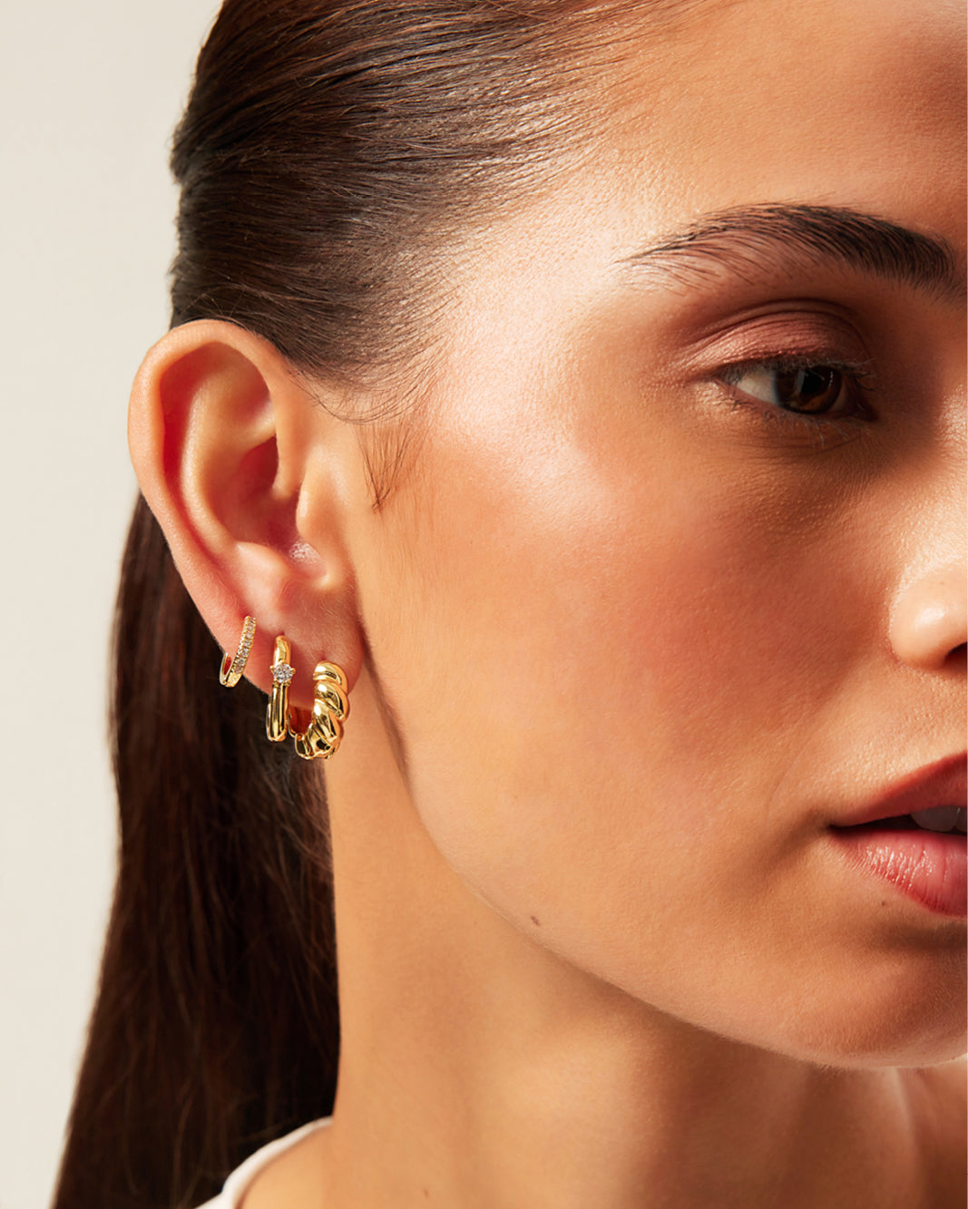 KAYLEE 3 PACK EARRINGS - GOLD PLATED 18K-JEWELLERY-Billini-Billini