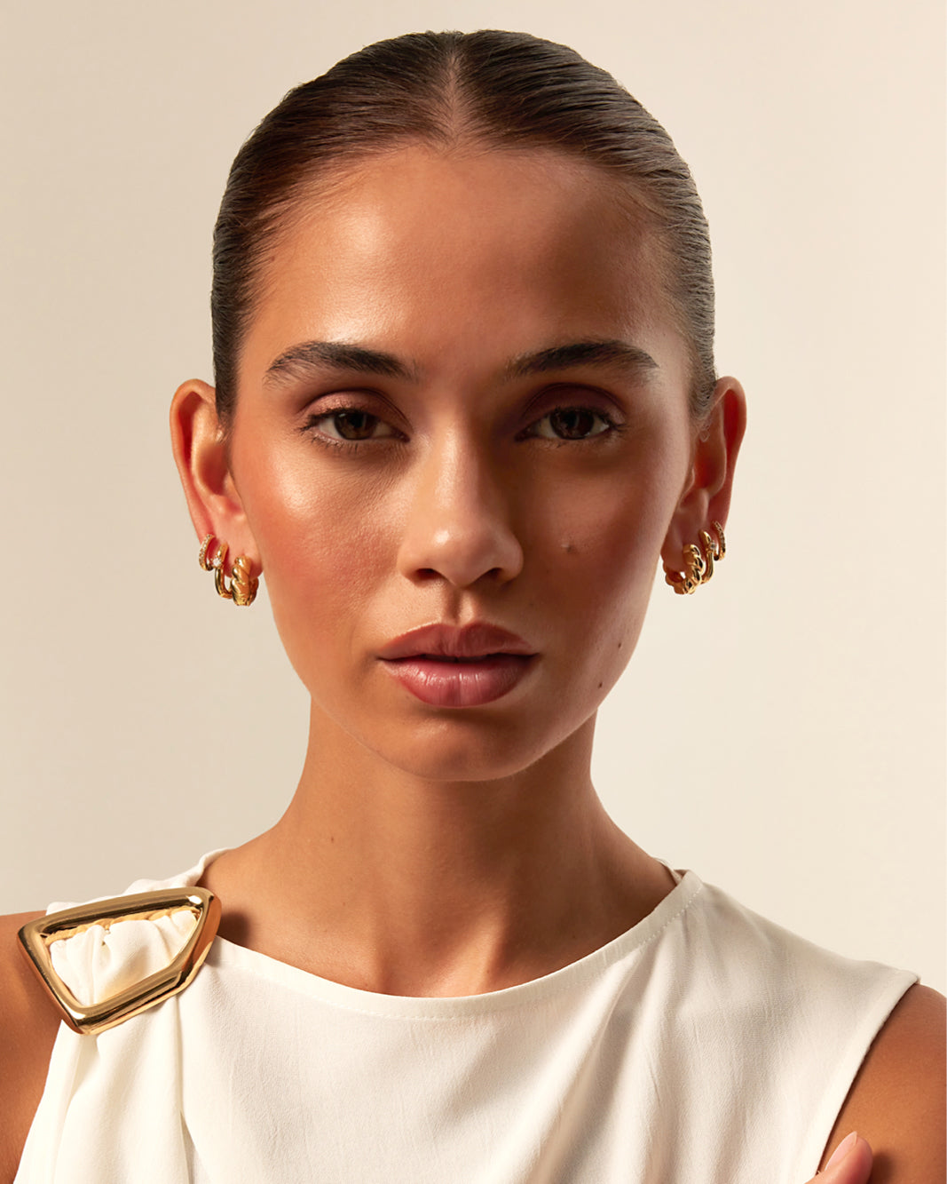 KAYLEE 3 PACK EARRINGS - GOLD PLATED 18K-JEWELLERY-Billini-Billini