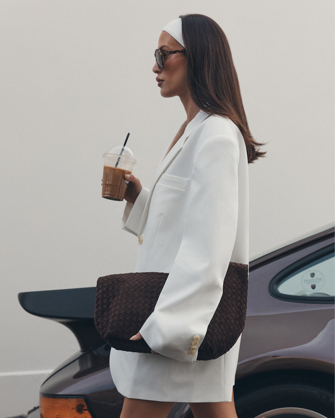 KENYA SHOULDER BAG - DARK CACAO SUEDE-Handbags-Billini-Billini