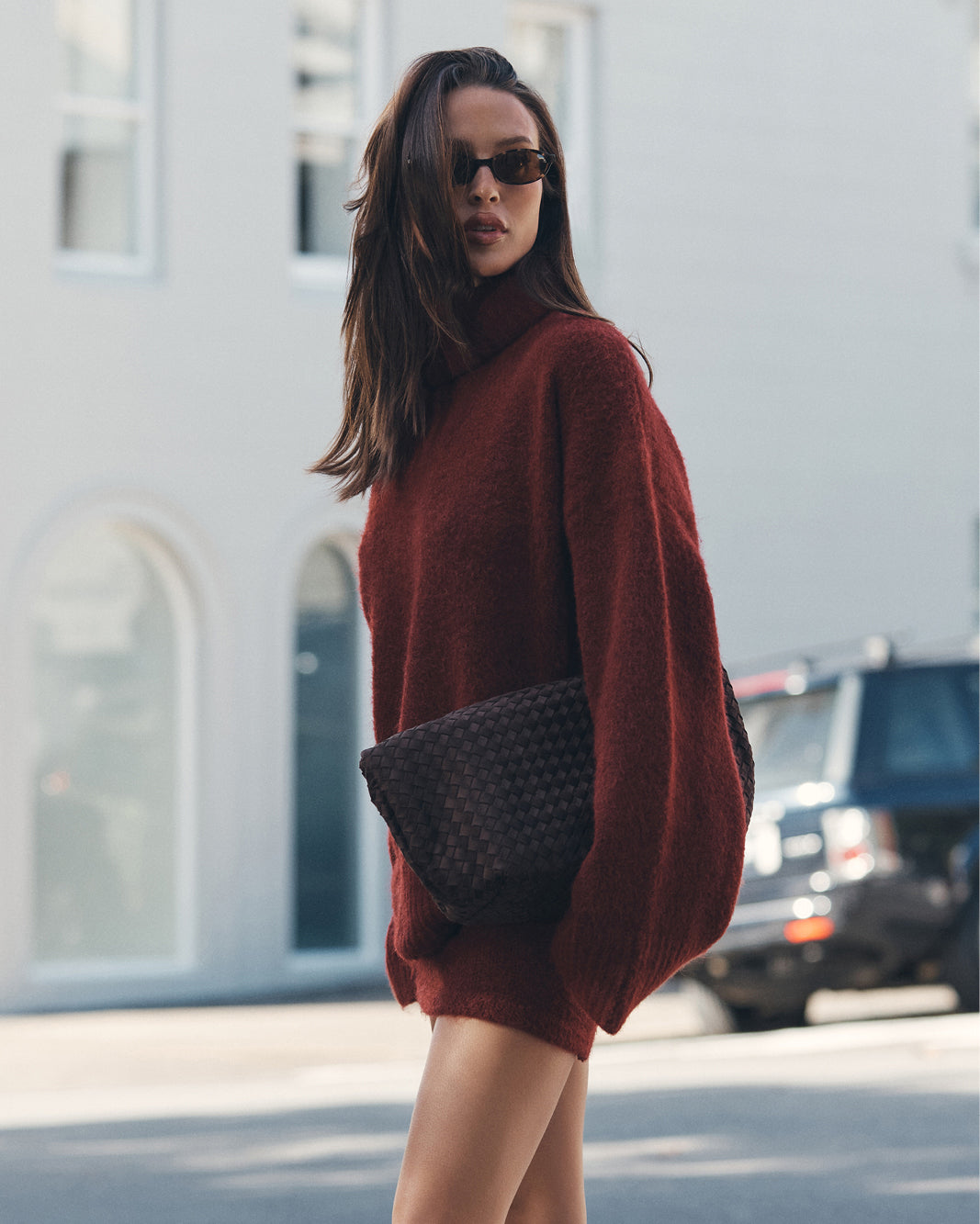 KENYA SHOULDER BAG - DARK CACAO SUEDE-Handbags-Billini-Billini