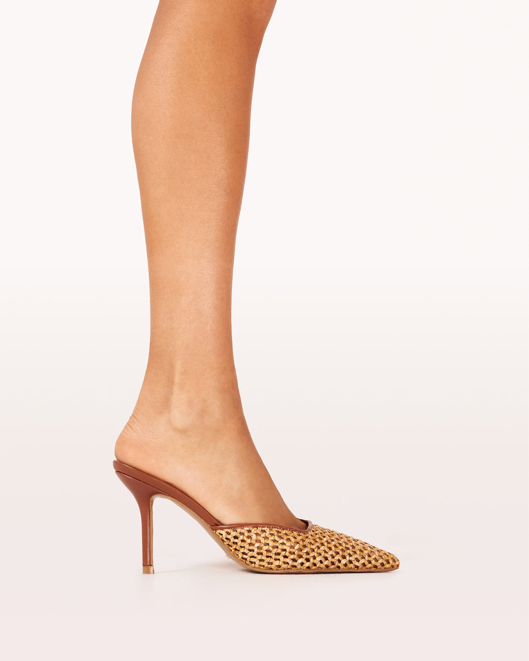 KIKO - DARK TAN-NATURAL RAFFIA-PUMPS-Billini-Billini