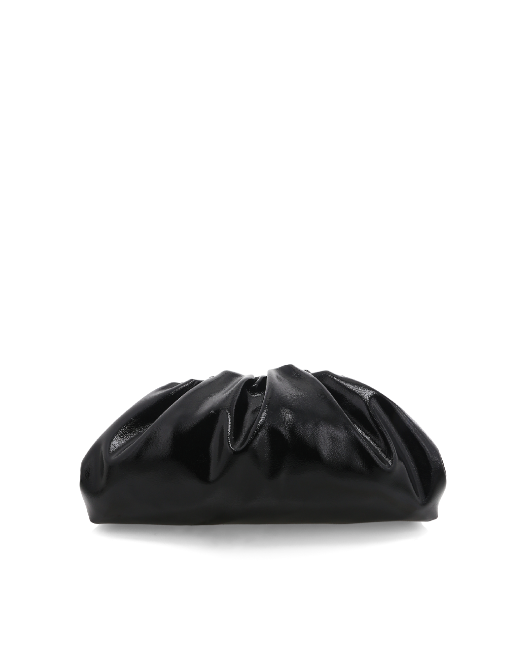 KYLA CLUTCH BAG - BLACK CRINKLE PATENT-Handbags-Billini-Billini