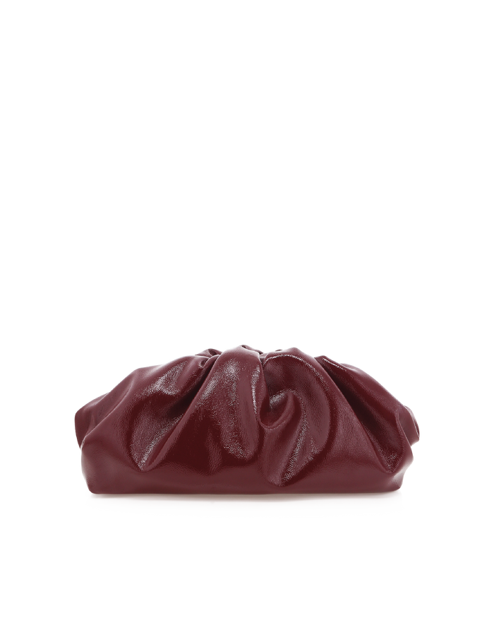 KYLA CLUTCH BAG - CHERRY CRINKLE PATENT-Handbags-Billini-Billini