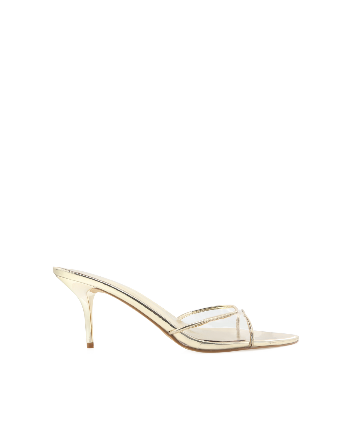 KYLEIGH - CLEAR-GOLD CHROME-Heels-Billini-Billini