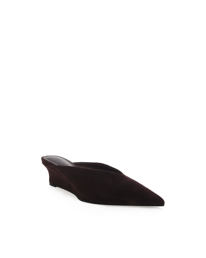 LAILAH - DARK CHOCOLATE SUEDE-PUMPS-Billini-Billini