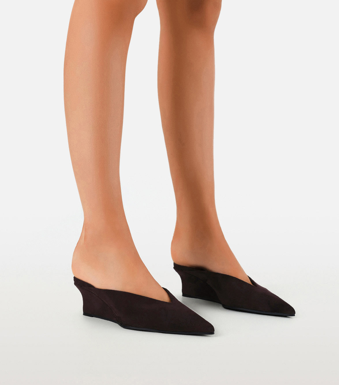 LAILAH - DARK CHOCOLATE SUEDE-PUMPS-Billini-Billini