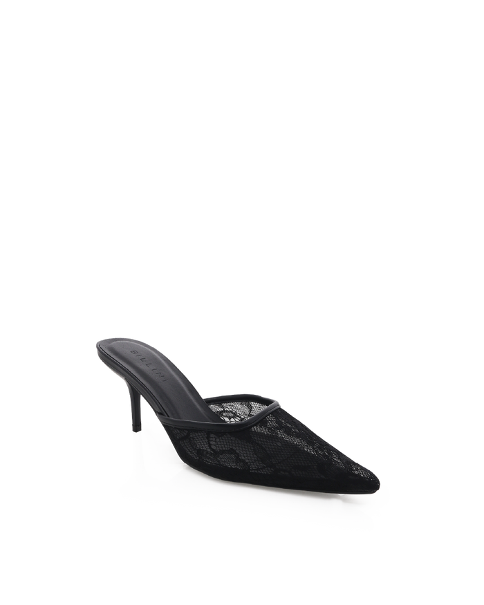 LATISHA - BLACK LACE-PUMPS-Billini-Billini