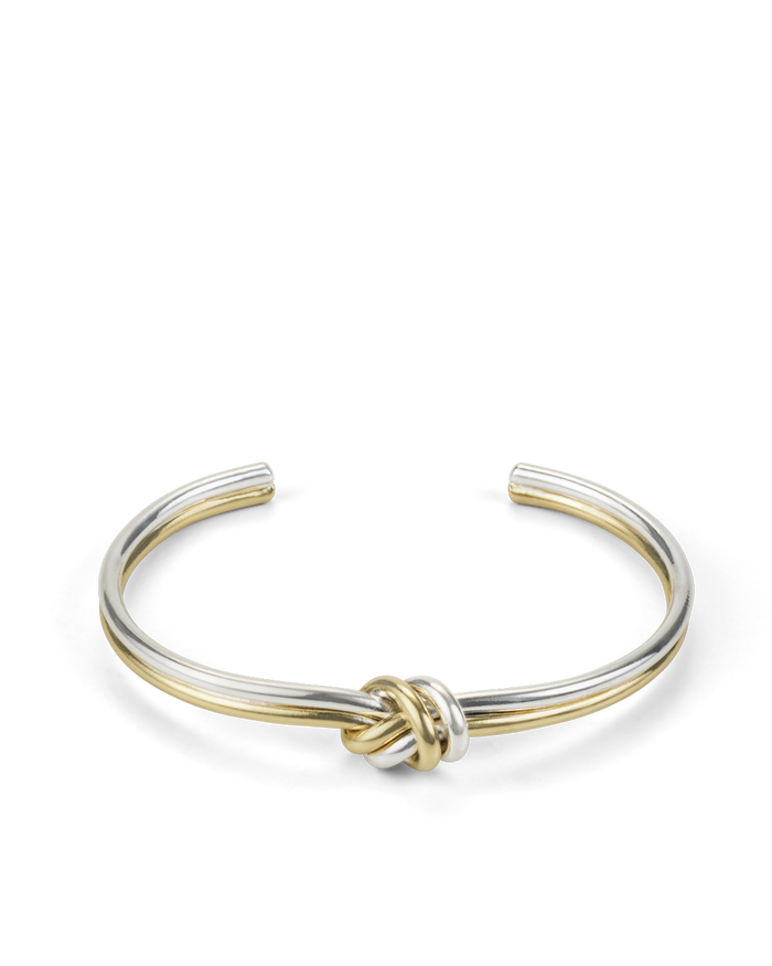 LILY KNOT BANGLE - GOLD PLATED18K-STERLING SILVER-JEWELLERY-Billini-Billini