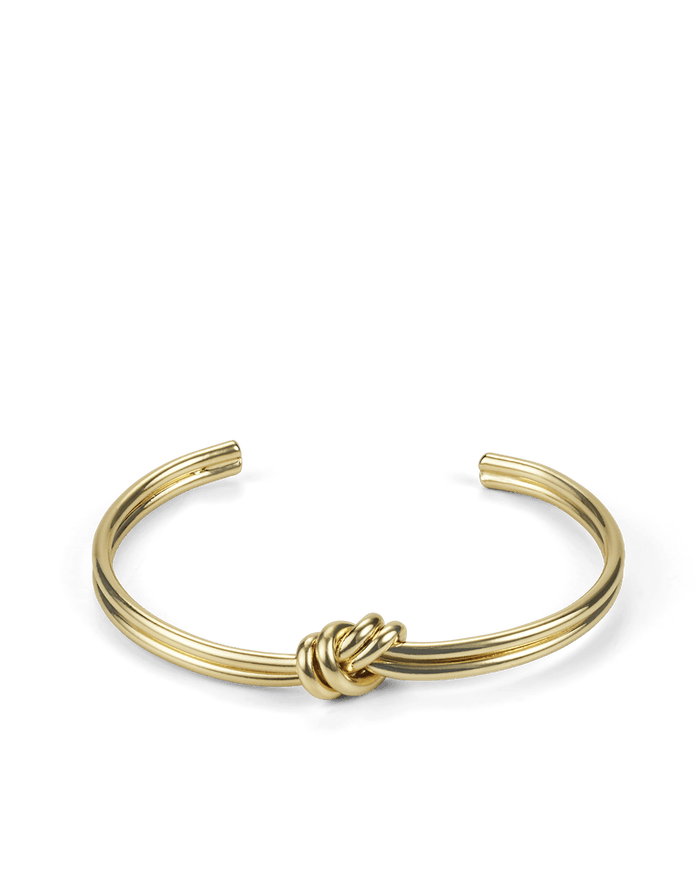 LILY KNOT BANGLE - GOLD PLATED 18K-JEWELLERY-Billini-Billini