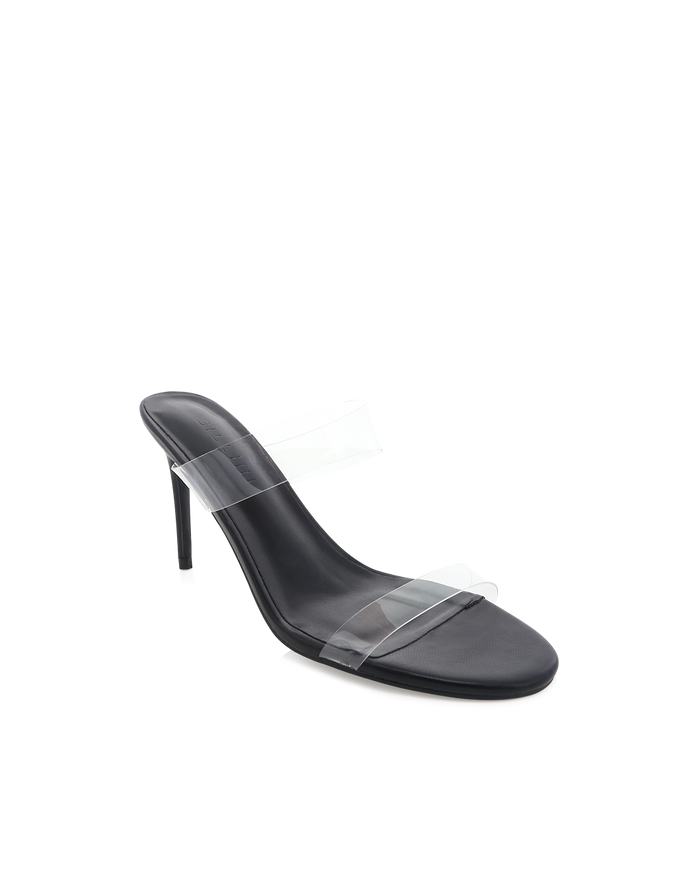 LINETTE - CLEAR-BLACK-Heels-Billini-Billini