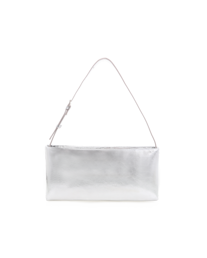 LIVIA SHOULDER BAG - SILVER METALLIC-Handbags-Billini-Billini