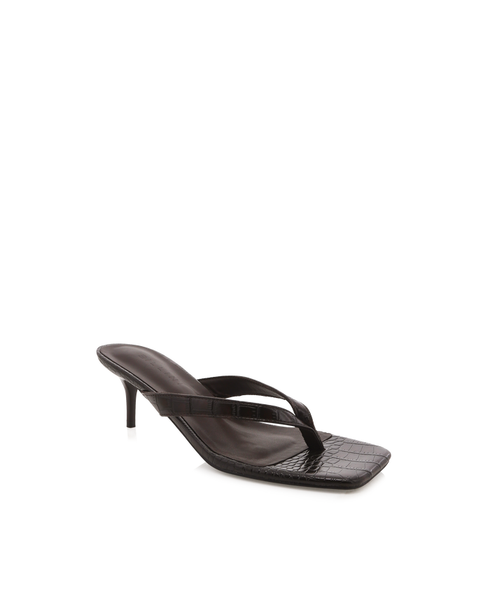 LORELEI - DARK CACAO CROC-Heels-Billini-Billini