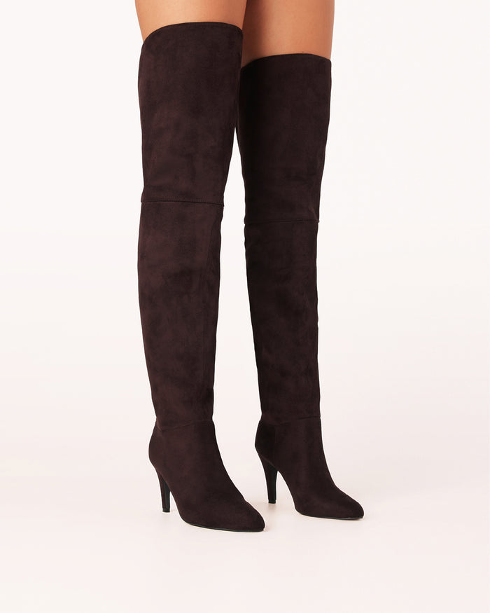 LOUIE - DARK CACAO SUEDE-Boots-Billini-Billini