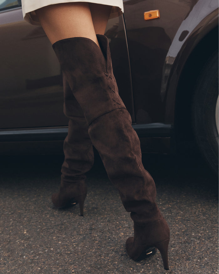 LOUIE - DARK CACAO SUEDE-Boots-Billini-Billini