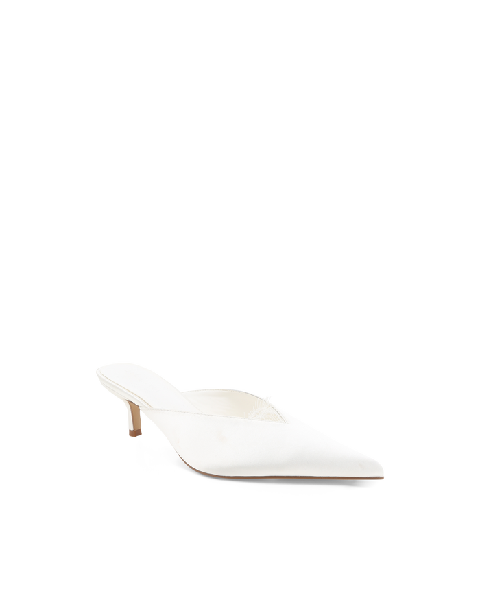 LOVINIA - WHITE SATIN-PUMPS-Billini-Billini