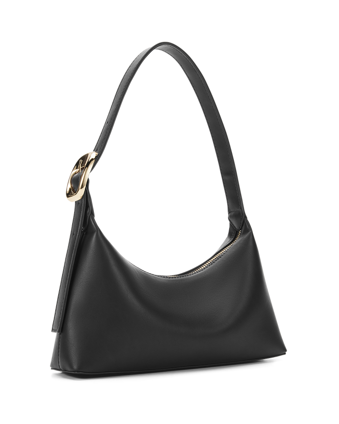 LUCIE SHOULDER BAG - BLACK-GOLD