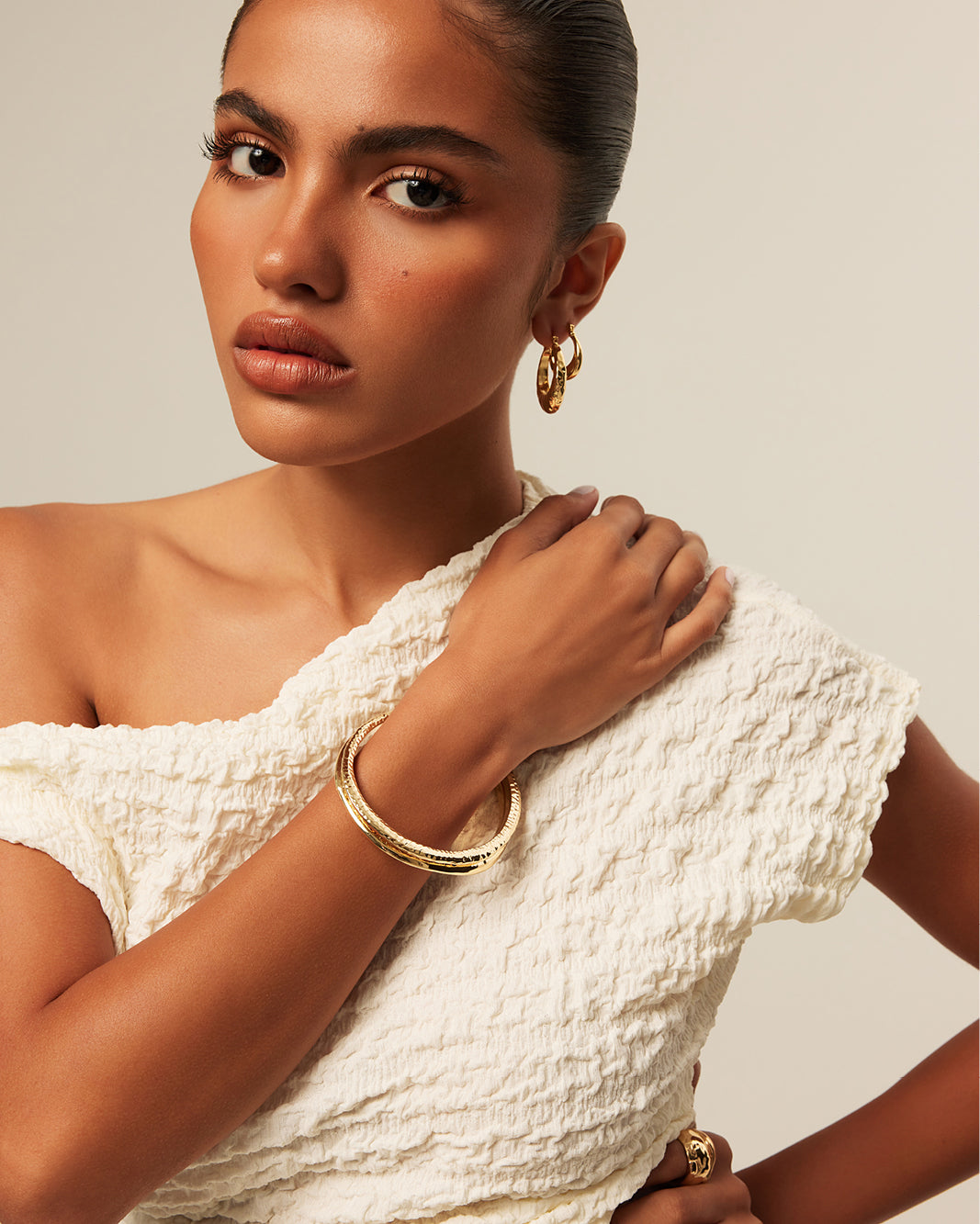 LUCILLE BANGLE - GOLD-JEWELLERY-Billini-O/S-Billini