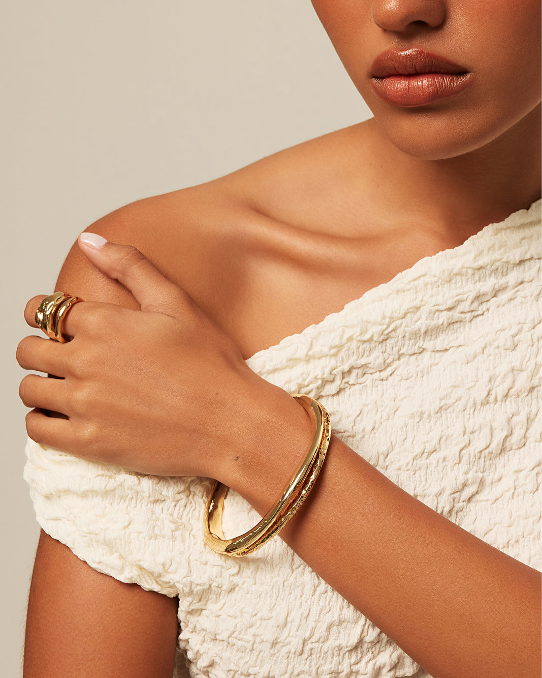 LUCILLE BANGLE - GOLD-JEWELLERY-Billini-O/S-Billini