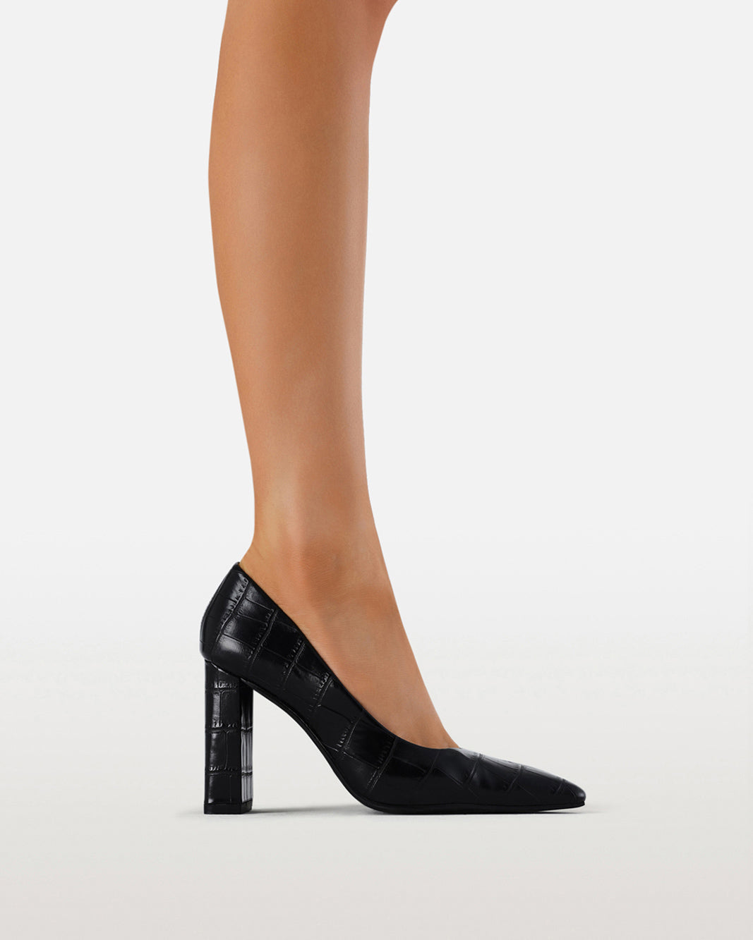 LYDIA - BLACK CROC-PUMPS-Billini-Billini