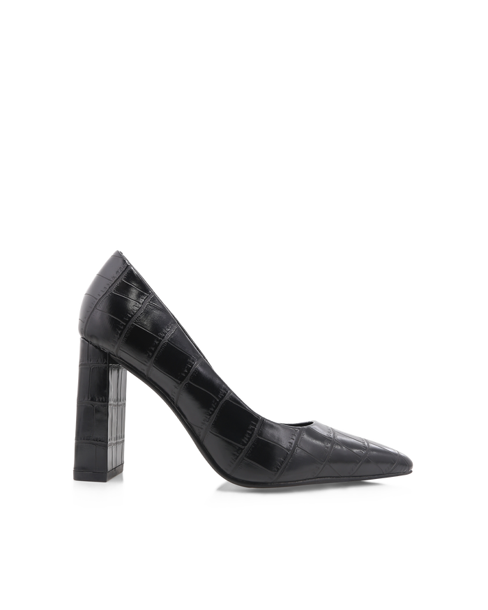 LYDIA - BLACK CROC-PUMPS-Billini-Billini