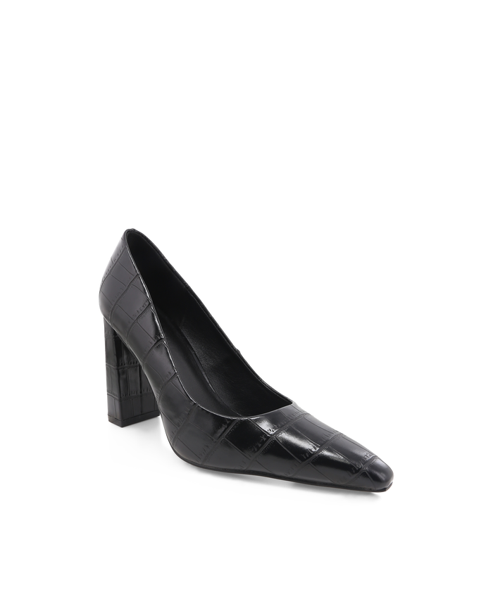 LYDIA - BLACK CROC-PUMPS-Billini-Billini