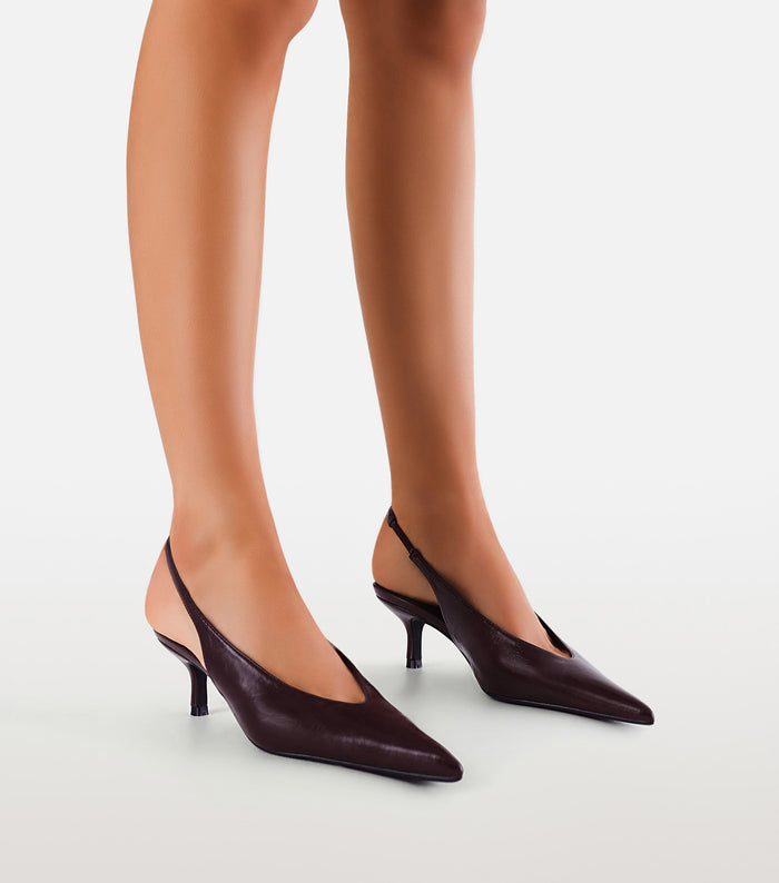 LYSANDRA - BORDEAUX SHINE-PUMPS-Billini-Billini