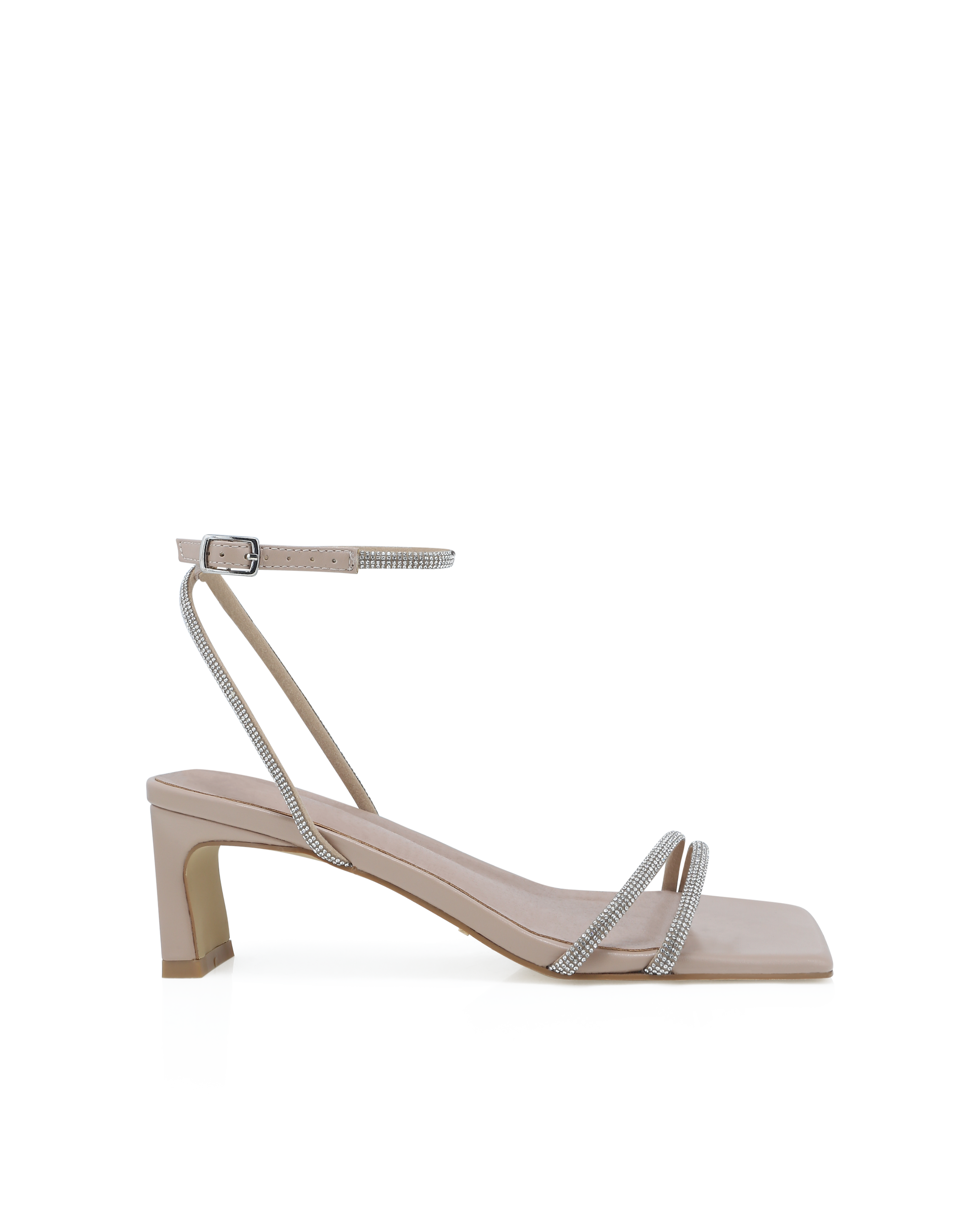 MADELYNE - NUDE-DIAMANTE-Heels-Billini-Billini