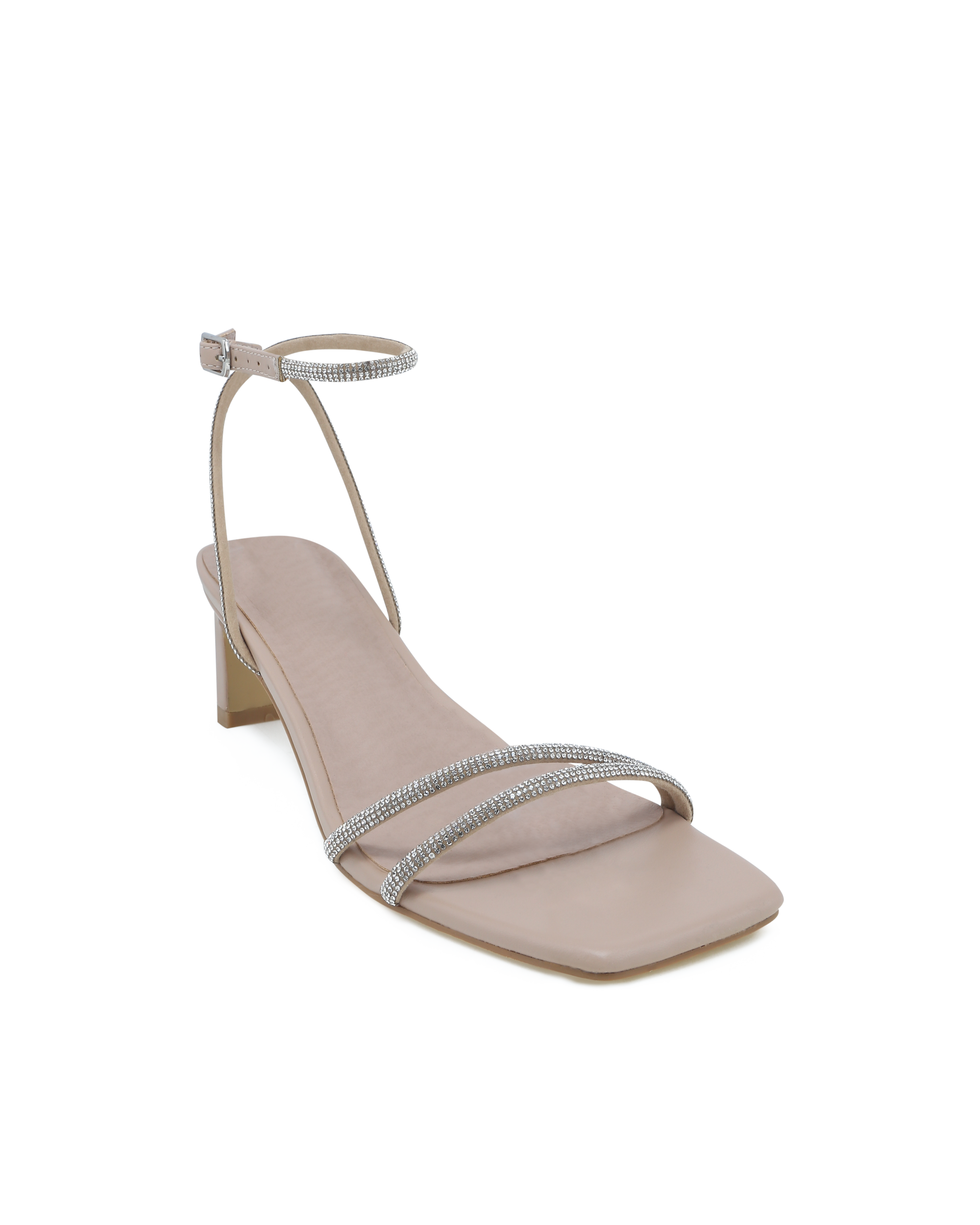 MADELYNE - NUDE-DIAMANTE-Heels-Billini-Billini