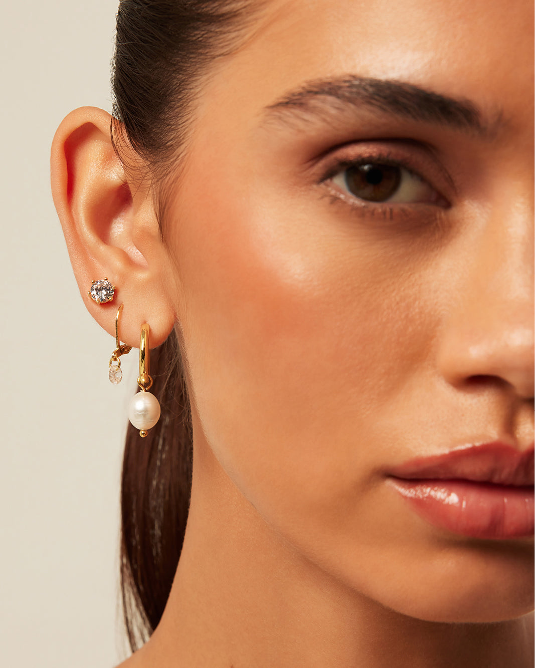 MAEVE 3 PACK EARRINGS - GOLD PLATED 18K-JEWELLERY-Billini-Billini