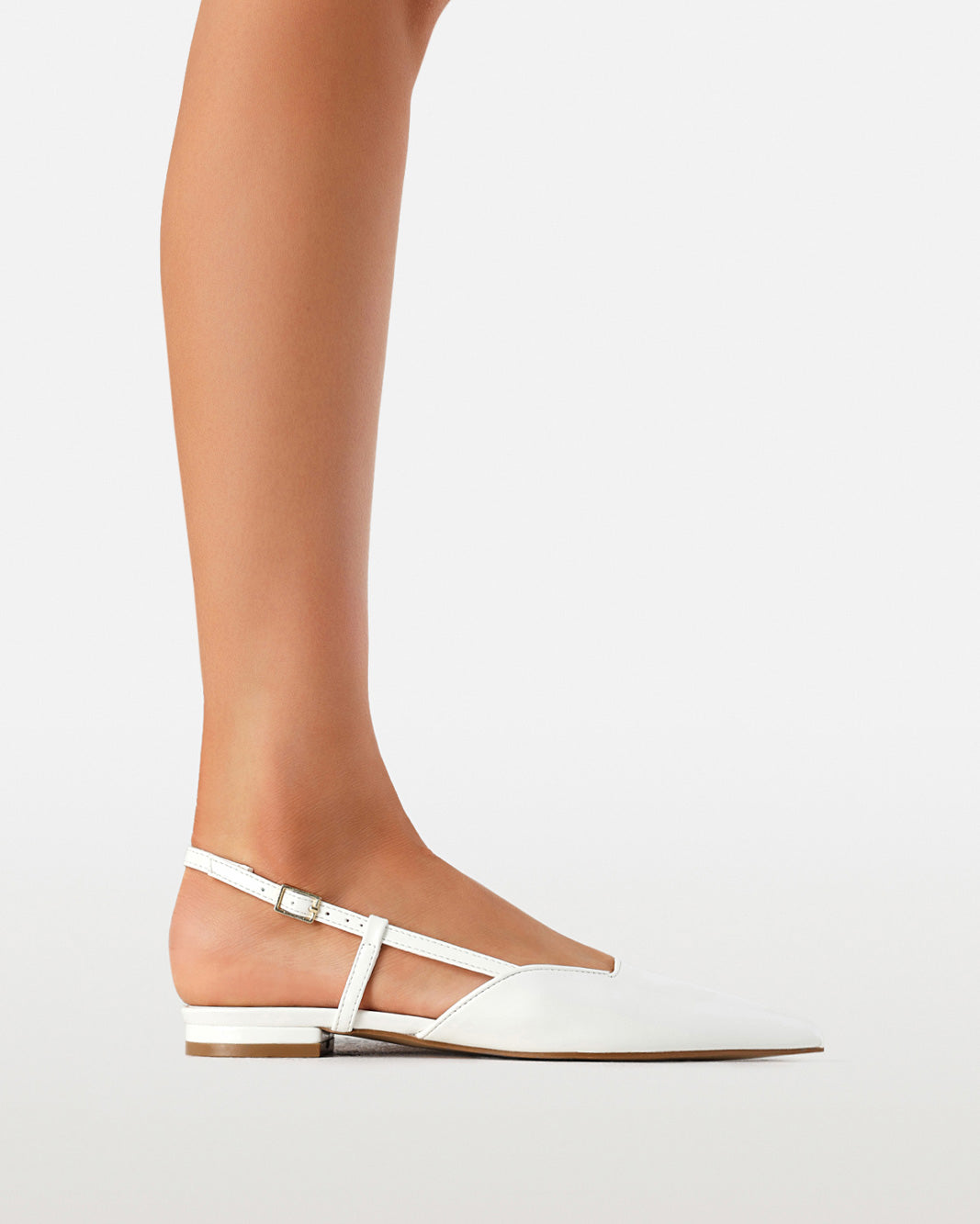 MAGGIE - WHITE SHINE-Flats-Billini-Billini