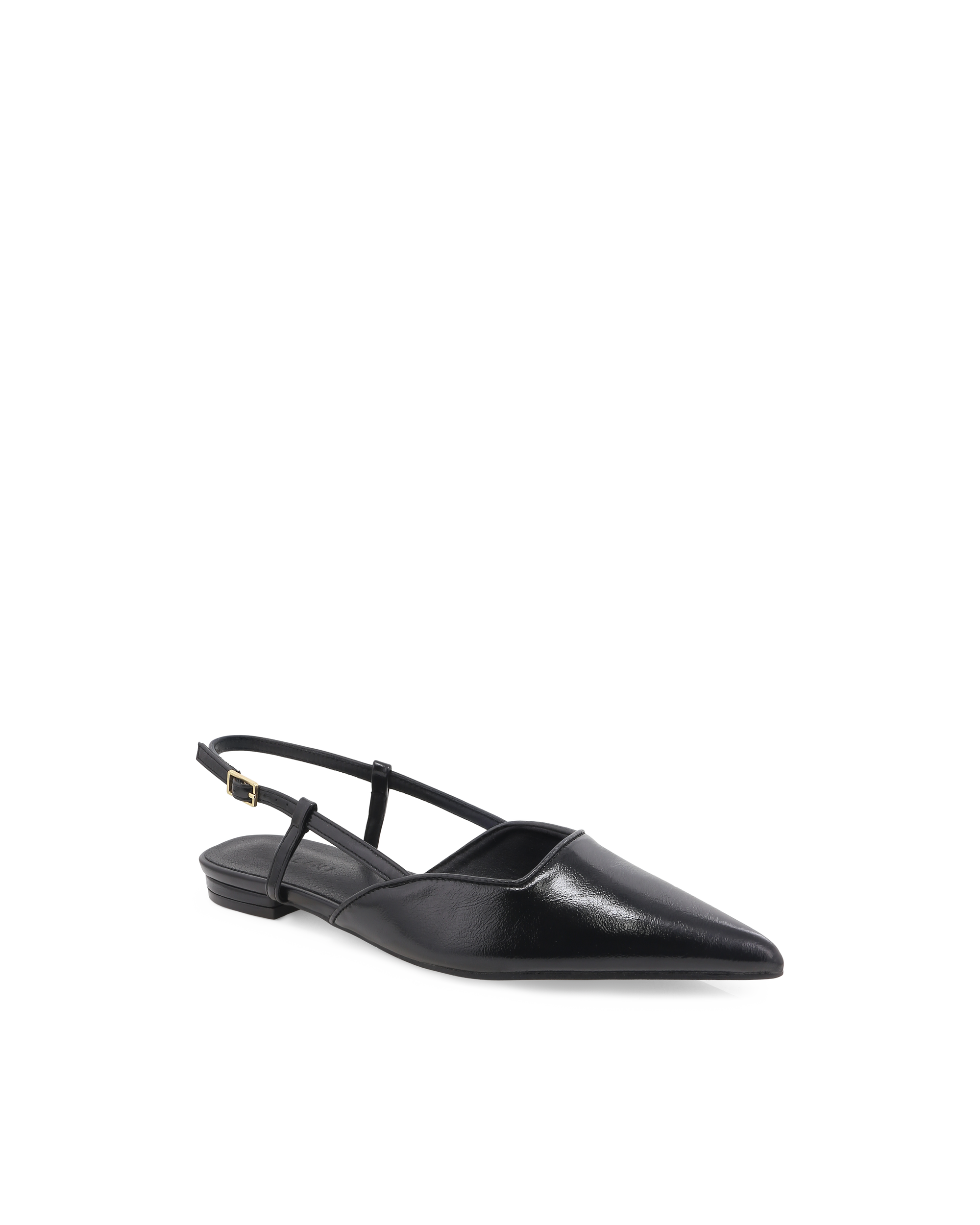 MAGGIE - BLACK SHINE-Flats-Billini-Billini