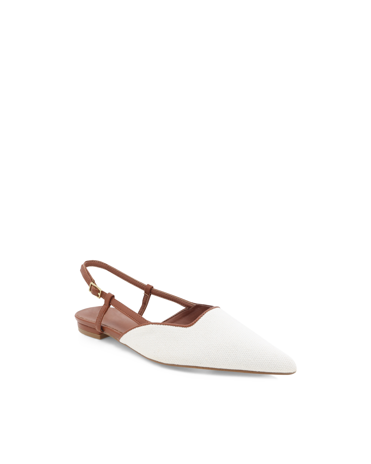 MAGGIE - CREAM LINEN-TAN-Flats-Billini-Billini