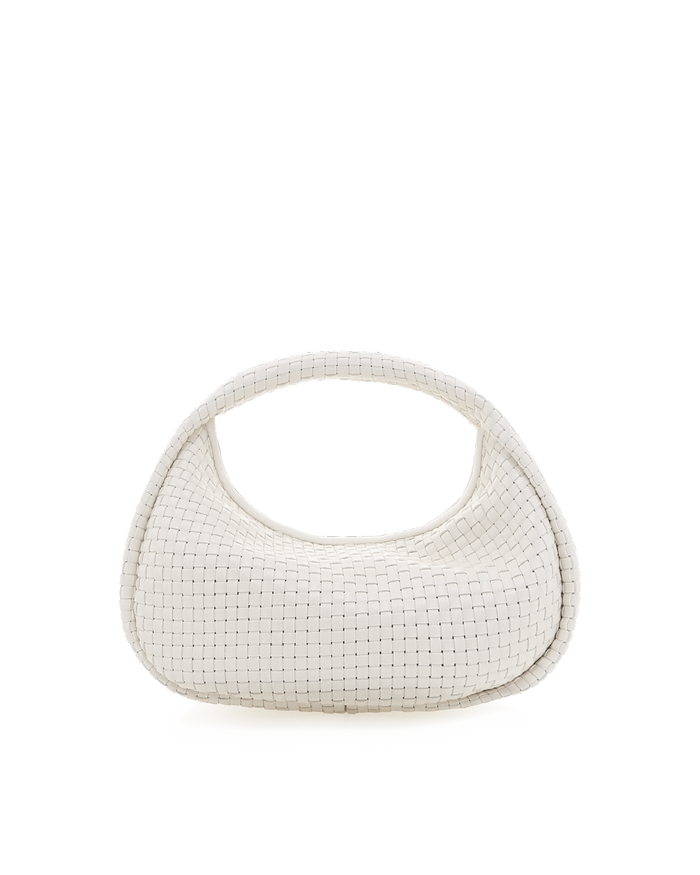MAISIE WOVEN HANDLE BAG - BONE-Handbags-Billini-Billini