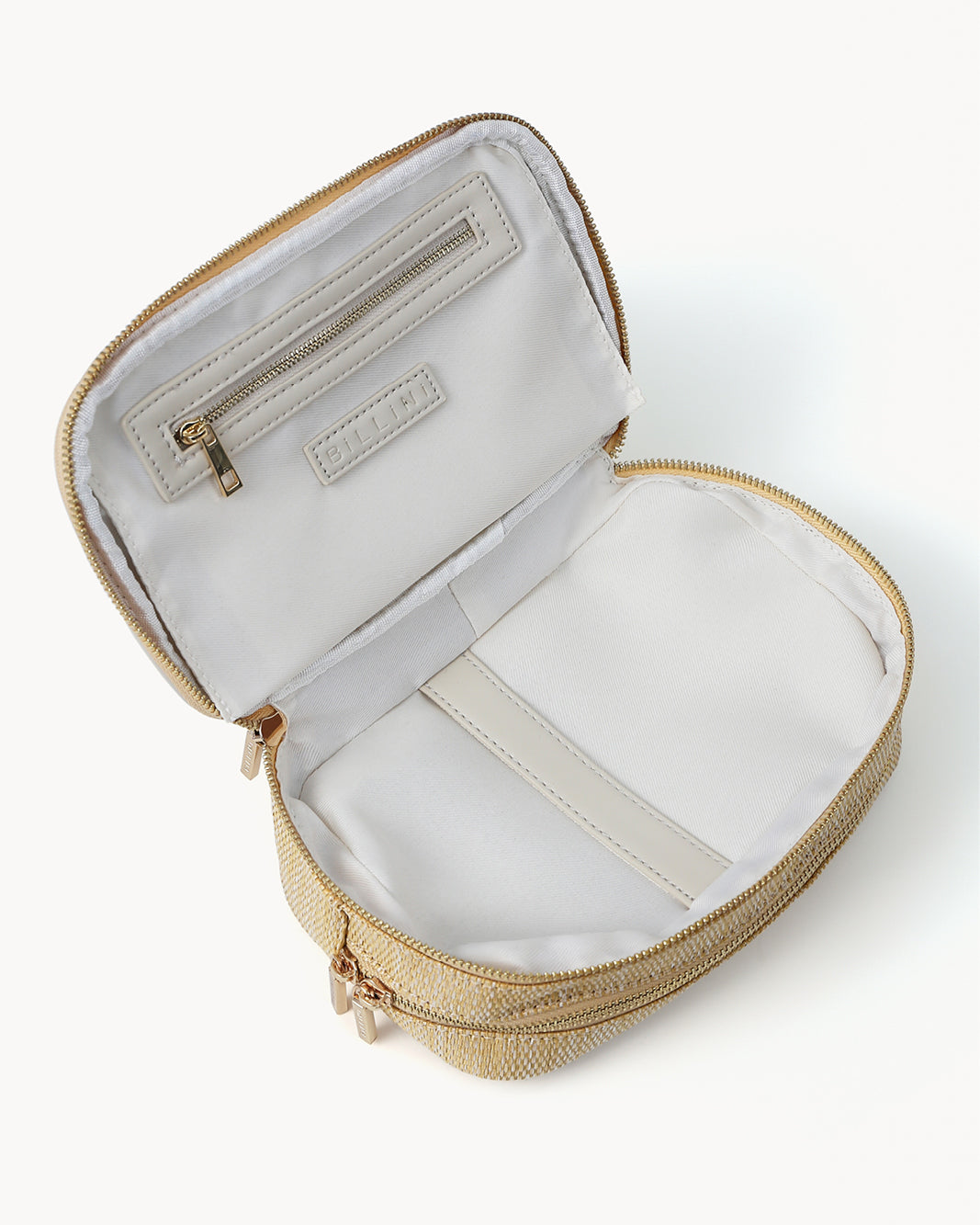 MAKEUP BAG - NATURAL RAFFIA-BONE-GIFTING-Billini-Billini