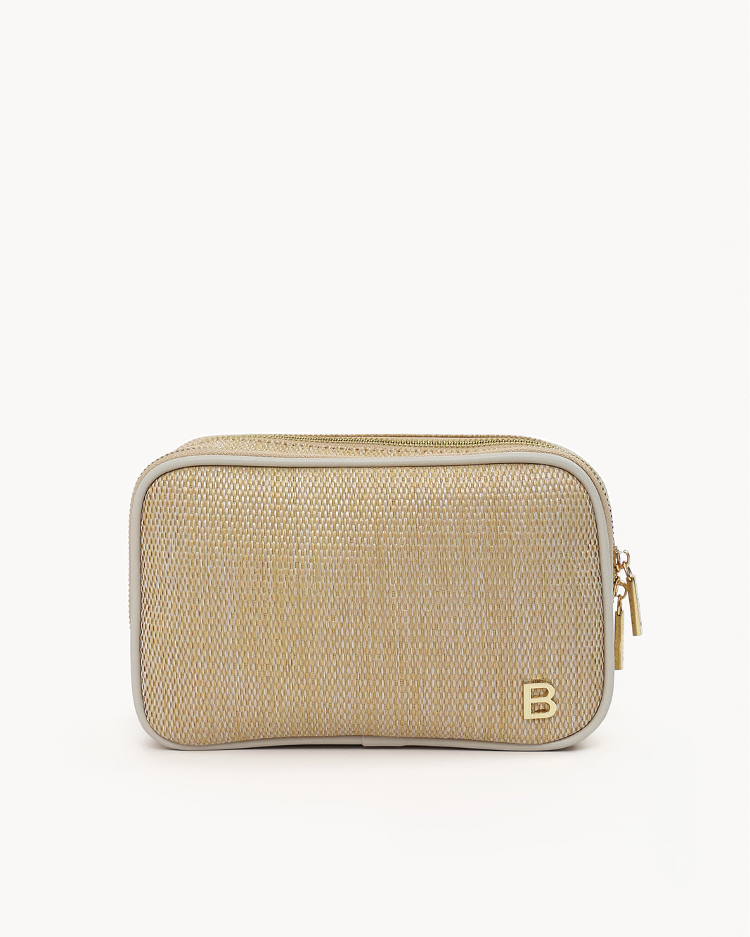 MAKEUP BAG - NATURAL RAFFIA-BONE-GIFTING-Billini-Billini