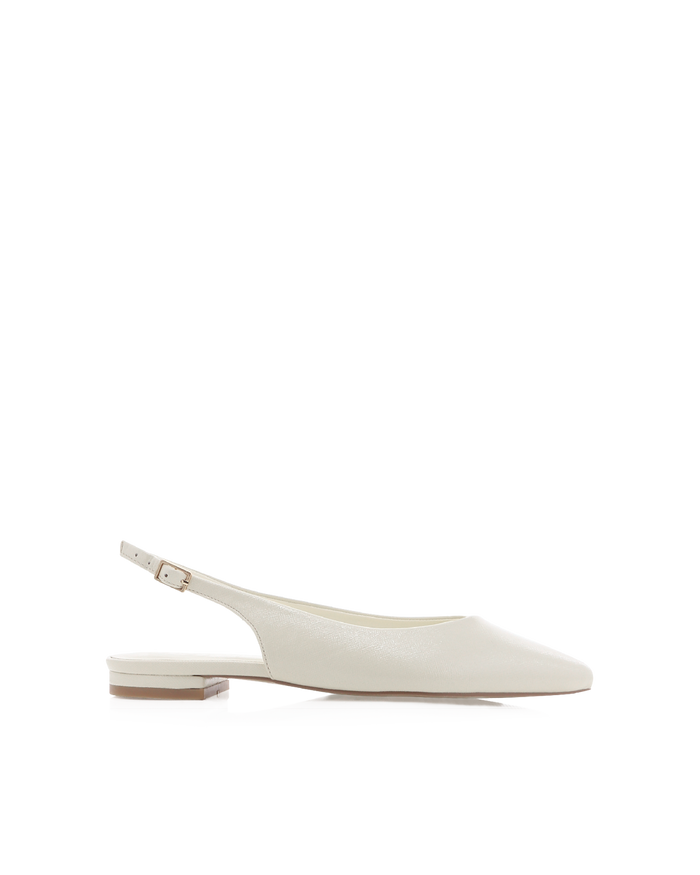 MALANI - BONE SAFFIANO SHINE-Flats-Billini-Billini