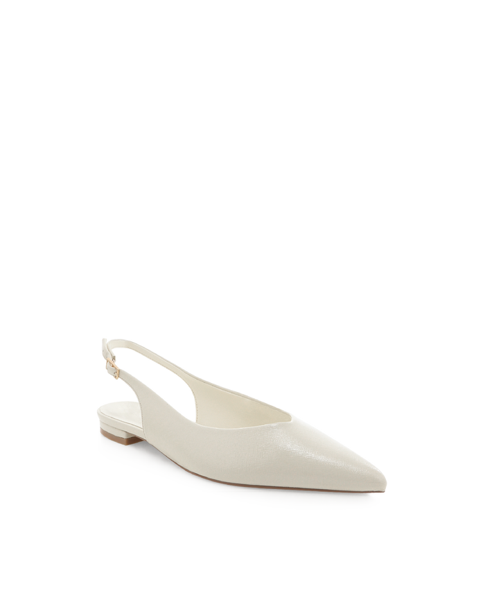 MALANI - BONE SAFFIANO SHINE-Flats-Billini-Billini
