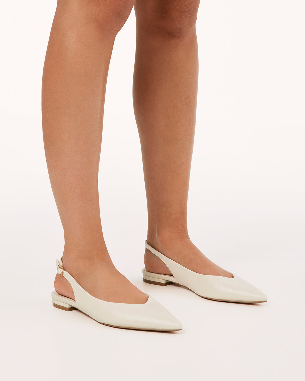 MALANI - BONE SAFFIANO SHINE-Flats-Billini-Billini