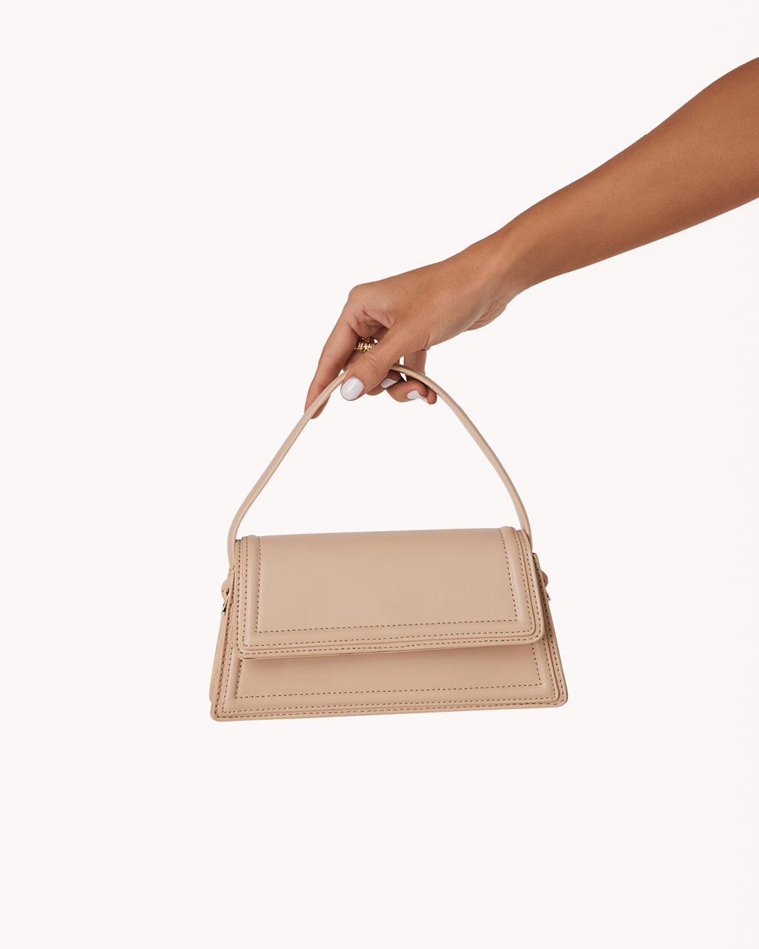 MARBLE HANDLE BAG - NUDE-Handbags-Billini-O/S-Billini