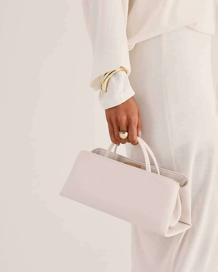 MARC HANDLE BAG - IVORY-Handbags-Billini-Billini