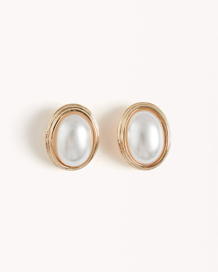 MARILYN EARRINGS - GOLD-PEARL-JEWELLERY-Billini-Billini