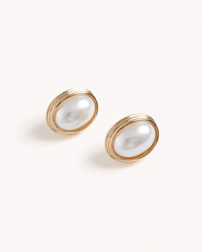 MARILYN EARRINGS - GOLD-PEARL-JEWELLERY-Billini-Billini